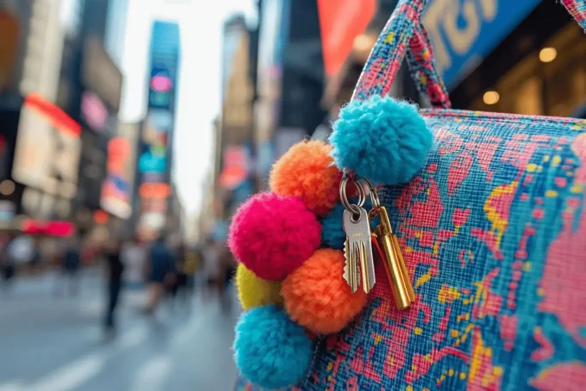 Ces pompons qui divisent : la tendance qui égaye votre sac à main en 2025