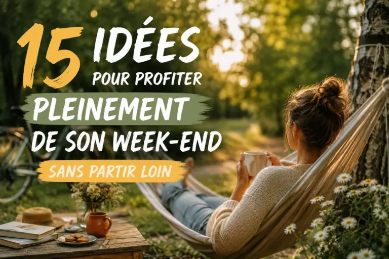 15 idées pour profiter pleinement de son week-end sans partir loin